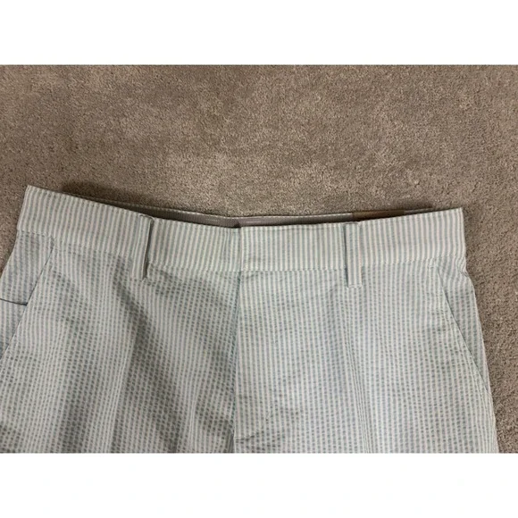 New Nike Golf Mens Tour 8 Inch Chino Seersucker Shorts Blue/ White Size 33 - Picture 2 of 10